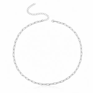 Choker elos - banhado em prata