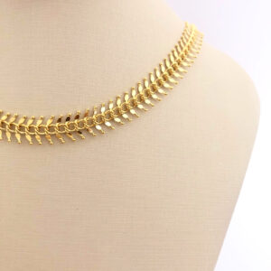 Choker Paloma - banhado a ouro