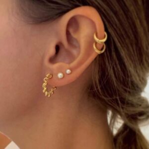 Brinco Lari - banhado a ouro