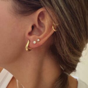 Brinco Veneza - banhado a ouro