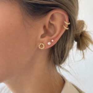 Brinco Antonella - banhado a ouro